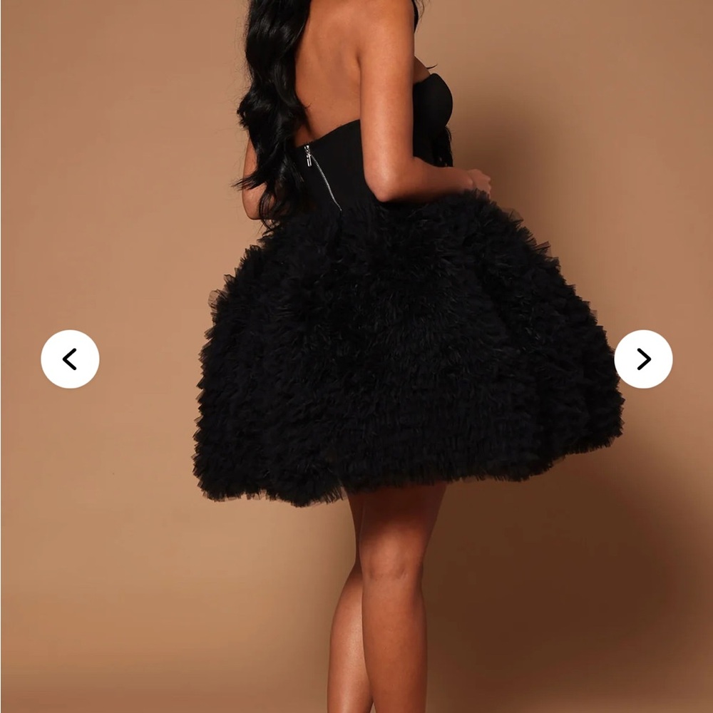 Elegant Ruffle Mini Dress - Picture 8 of 8